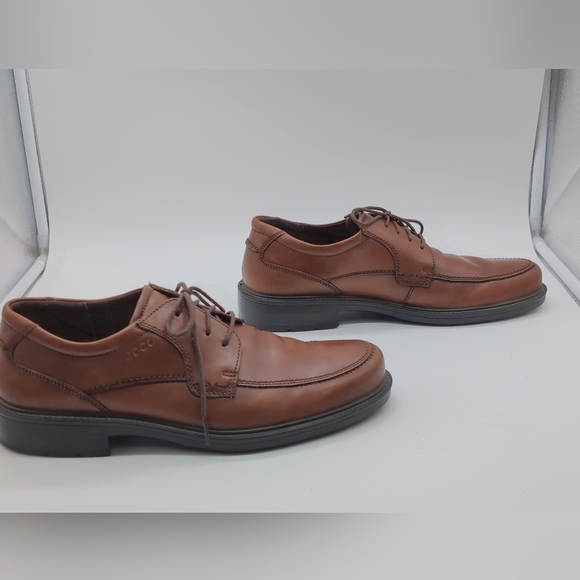 ECCO Men’s Brown Leather sz 11.5 Apron Toe Lace-Up Dress Shoes main image 4